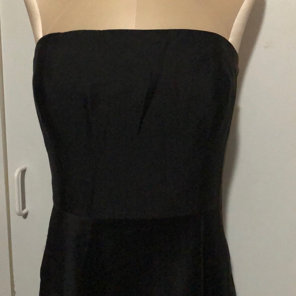 Ann Taylor 4, Black silk strapless dress